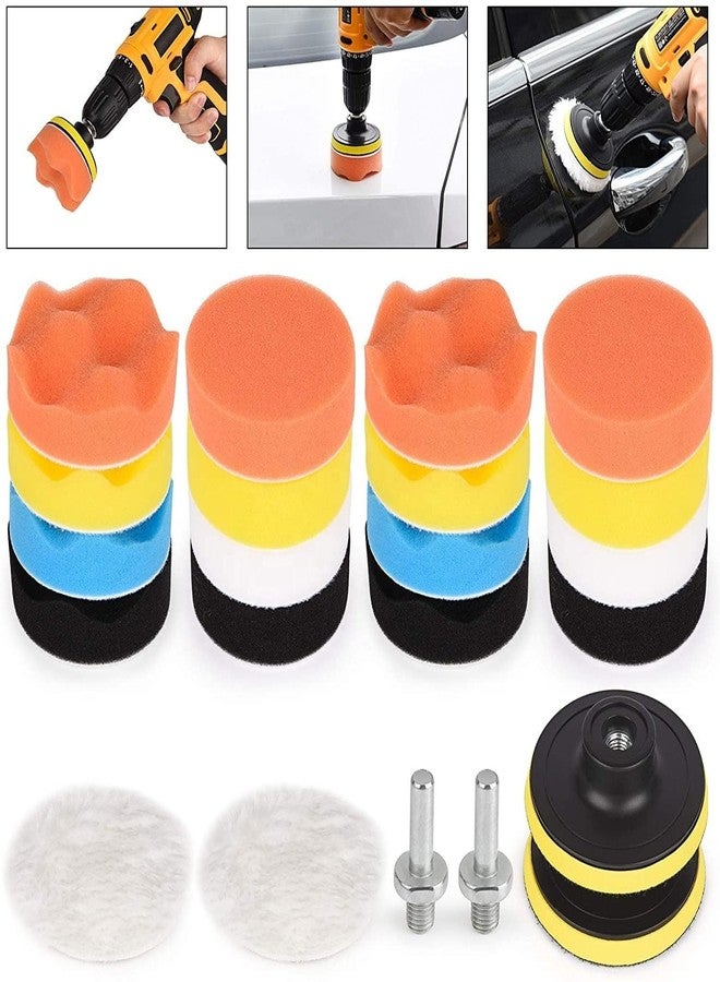 KRIDARSH Car Foam Drill Polishing Pad Kit for Car Bike Buffing Waxing Polishing | High Density Sponge Pads for Scratch Removal, Paint Care, Detailing & Shine Restoration. - Image 3